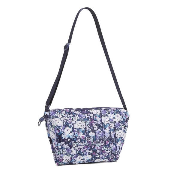 Vera Bradley Handbags - Vera Bradley Featherweight Crossbody “Artists Garden Purple” LIGHT!  NWT